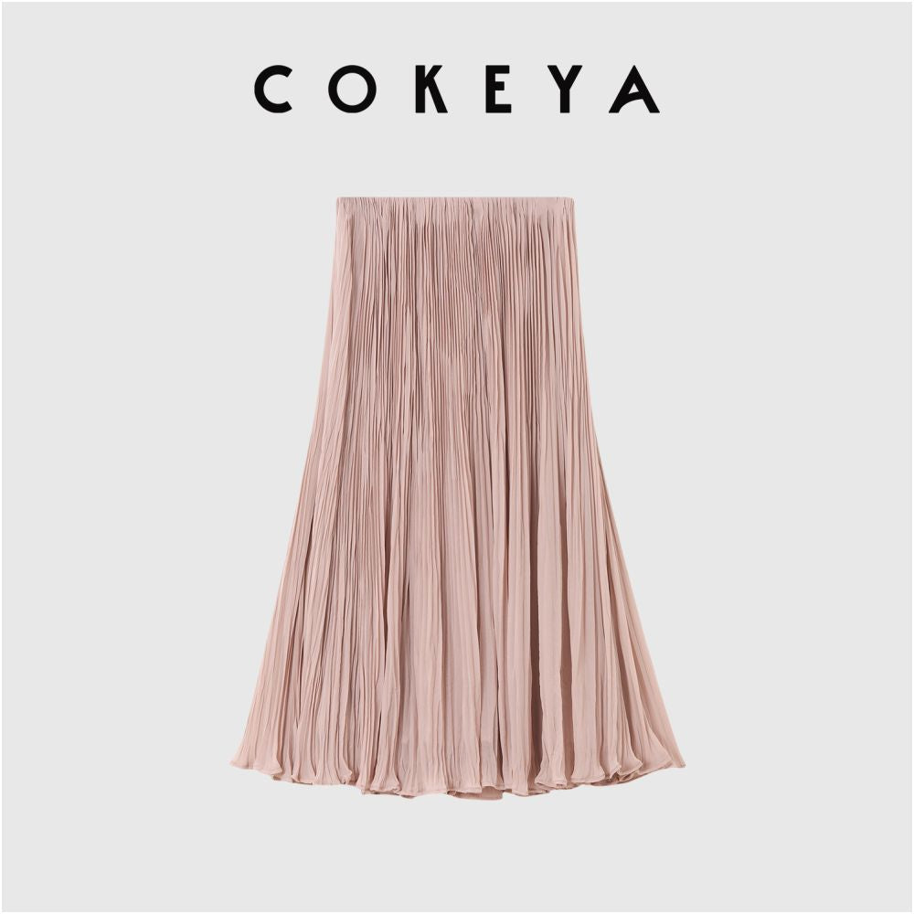 ASAYA6988 – Whisper Pleated Midi Skirt 🌿🕊️