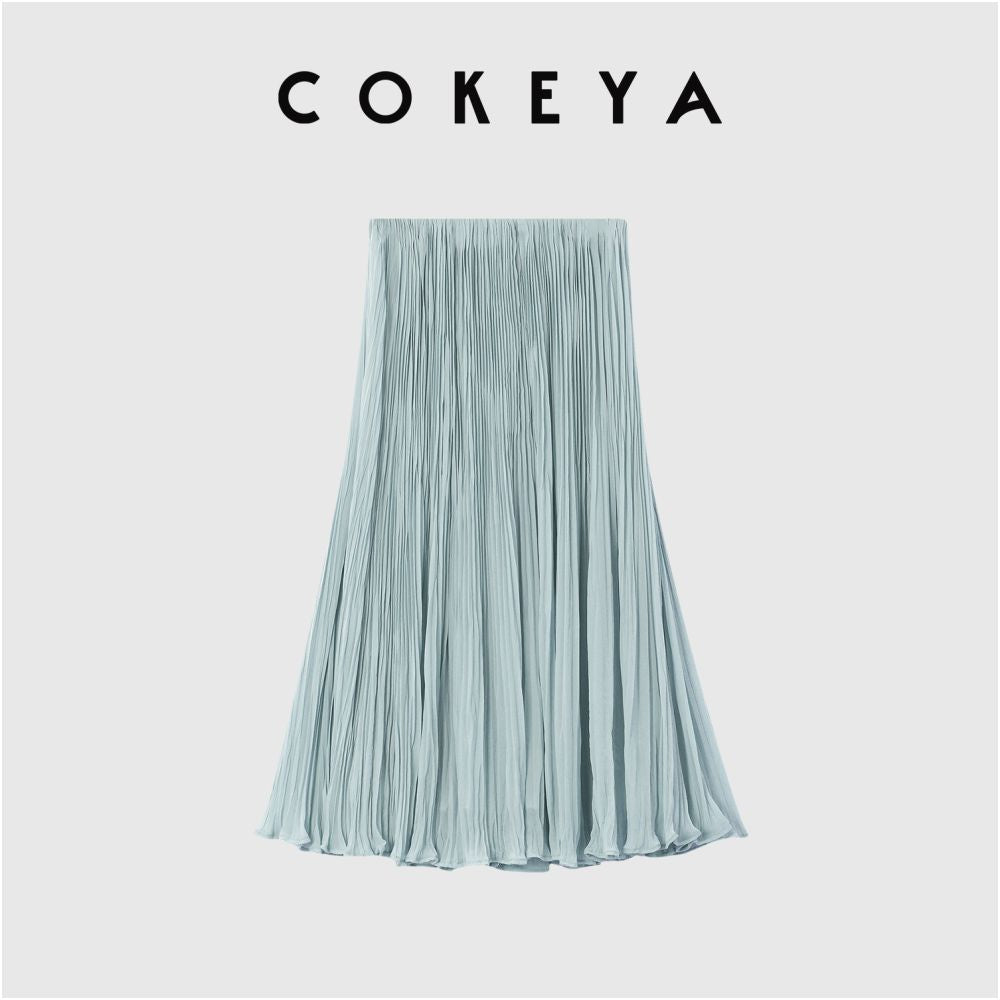 ASAYA6988 – Whisper Pleated Midi Skirt 🌿🕊️