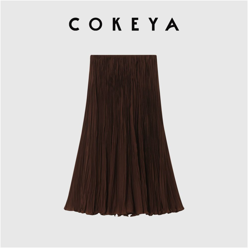 ASAYA6988 – Whisper Pleated Midi Skirt 🌿🕊️