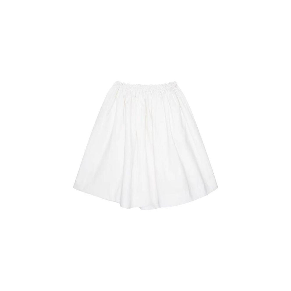 ASAYA7009 – Moonlight Gathered Midi Skirt 🤍🌙🍫