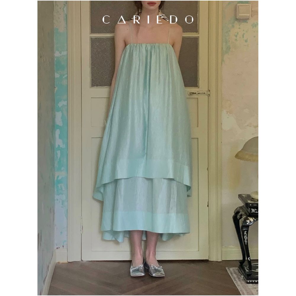 ASAYA7021 – Celeste Whisper Layered Dress ☁️🩵✨