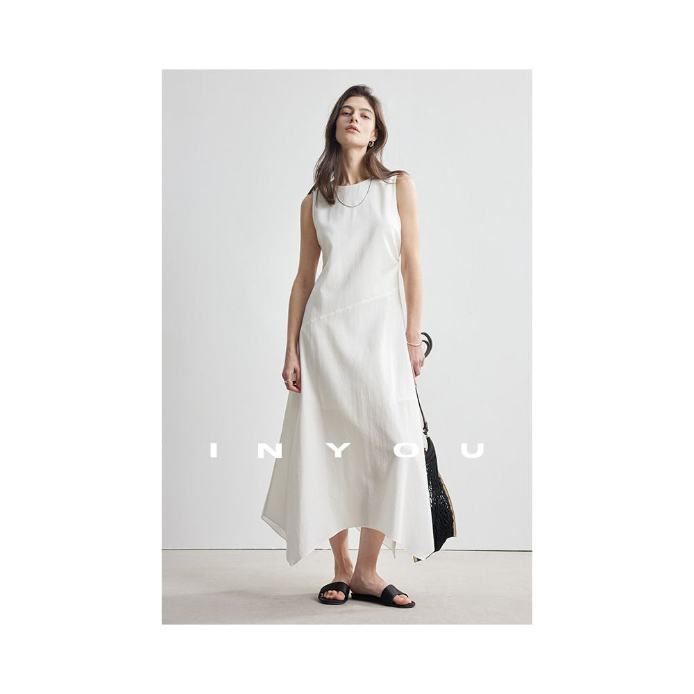 ASAYA7038 – Ivory Drift Linen Dress 🤍🌿✨