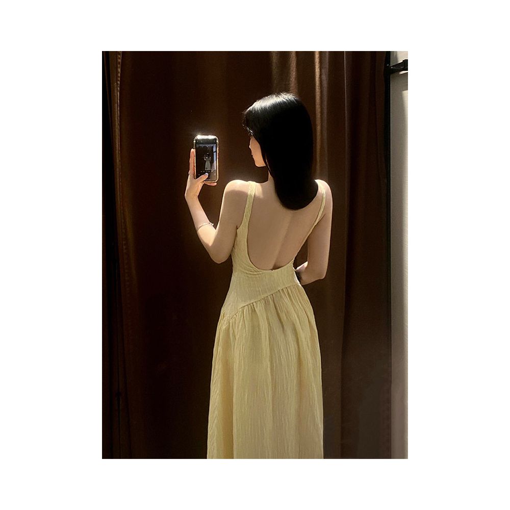 ASAYA7046 – Butter Soleil Backless Dress 🍋☀️✨