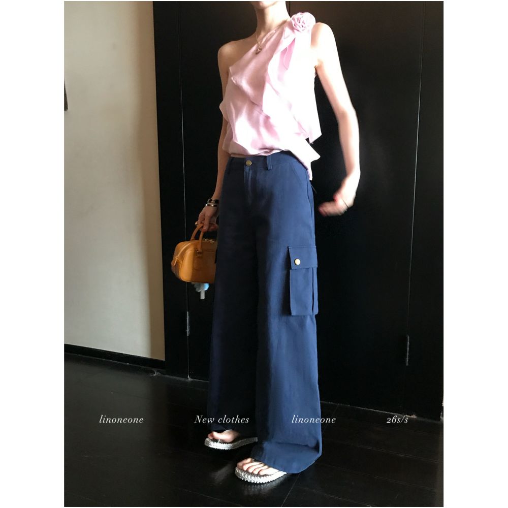 ASAYA7065 – Blossom Cascade One-Shoulder Top 🌸🤍