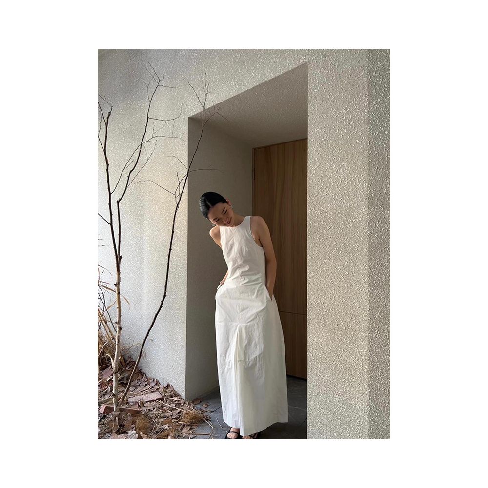 ASAYA7081 – Pure Essence Cotton Maxi Dress 🤍🌿