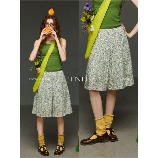 ASAYA7084 – Meadow Bloom Culotte 🌼💚