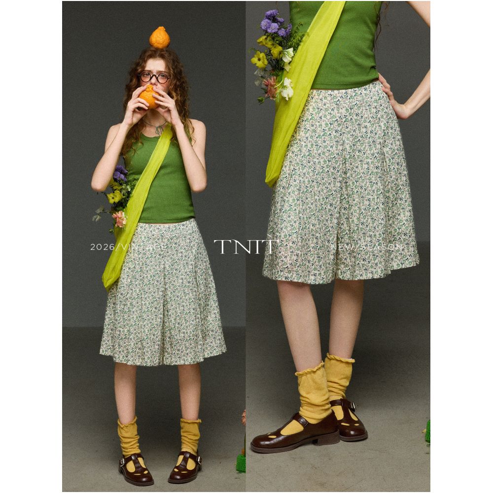 ASAYA7084 – Meadow Bloom Culotte 🌼💚
