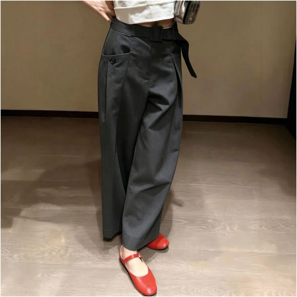 ASAYA7141 – Noir Utility Tailored Trousers 🖤✨