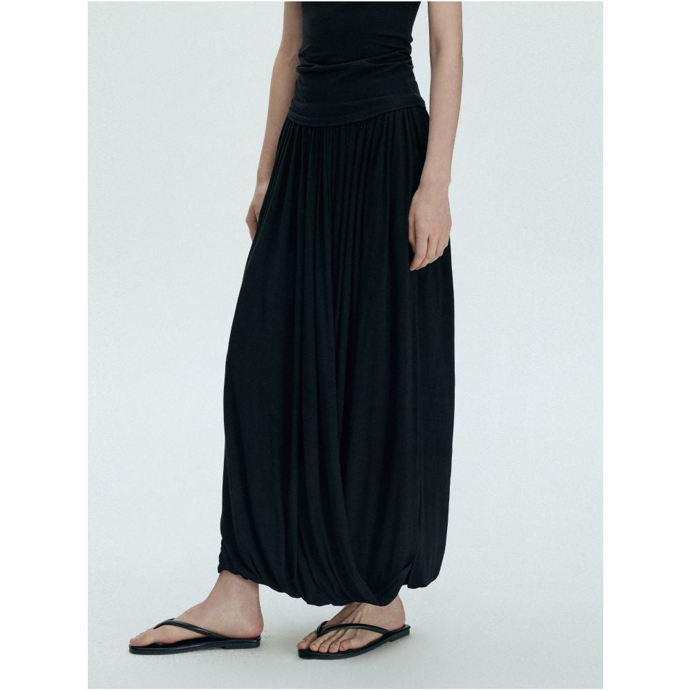 Bymolycho Effortless Outfit Ideas Coffee colored Pleated Midi Skirt Tulip Skirt Design Two Ways to Wear image 1