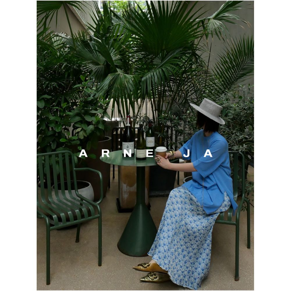 ARNE JA Mandarin Oriental Miyake Elegant Balanced Folding Fan Pattern Bias Cut Fishtail Skirt A948 image 3