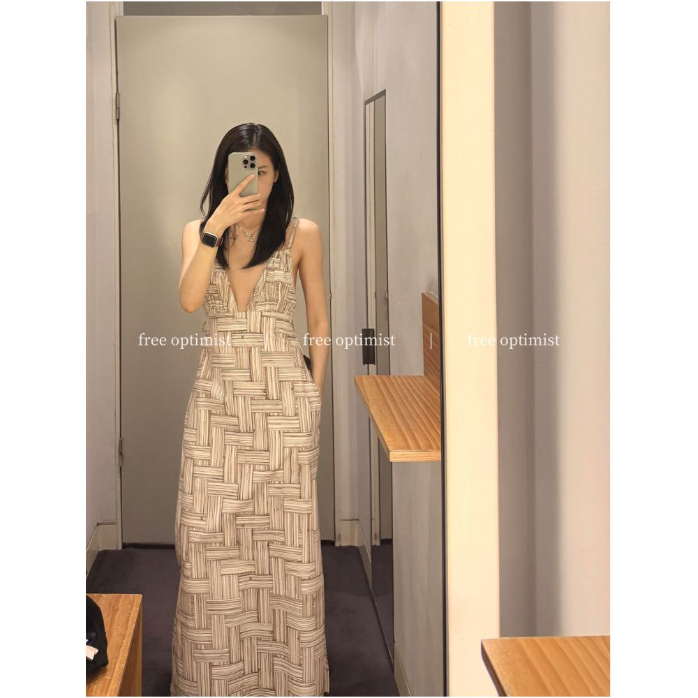 ASAYA7151 – Woven Escape Maxi Dress 🌾✨