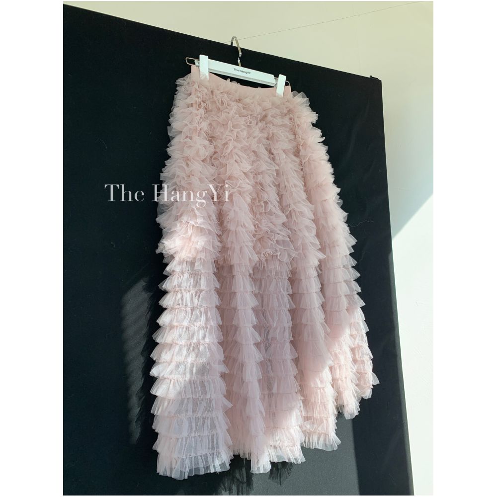 ASAYA7155 – Blush Rêverie Ruffle Skirt 🌸🩰
