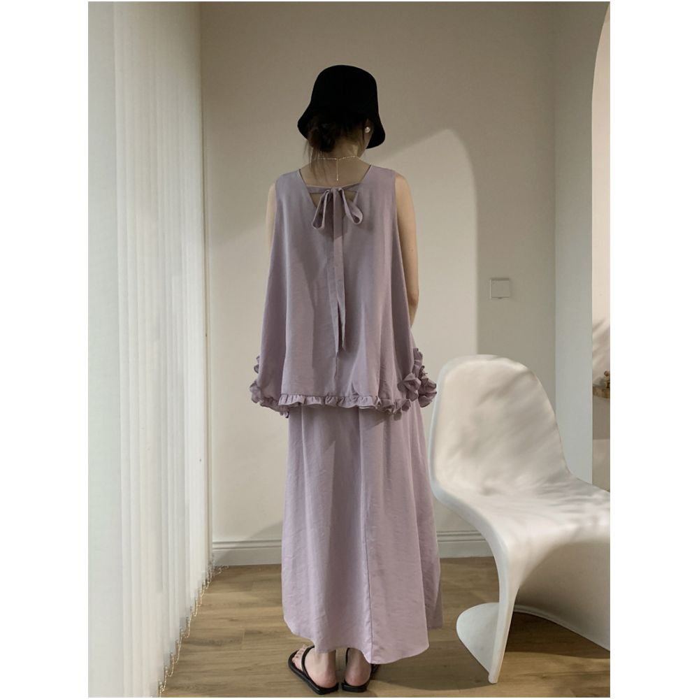 ASAYA7189 – Grace Ruffle Resort Set 🤍🌿