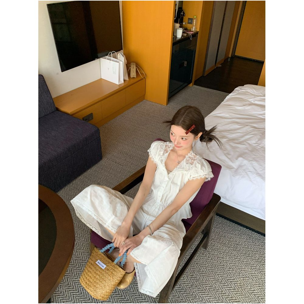 ASAYA7223 – Blanc Étoile Cotton Set 🤍✨