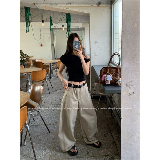 ASAYA7234 – Sand Drift Barrel Pants 🤍🏜️