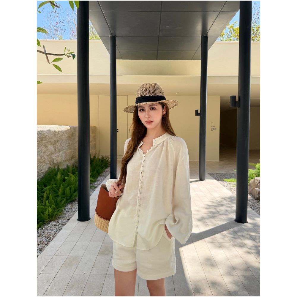ASAYA7274 – Coastal Serenity Linen Set 🤍🌾