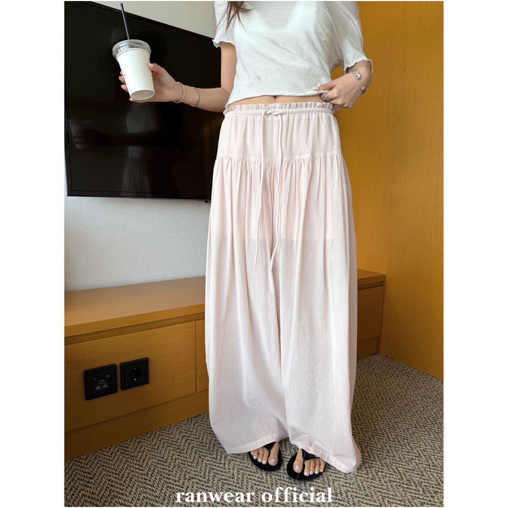 ASAYA7344 – Breeze Flow Wide-Leg Pants ☁️🤍