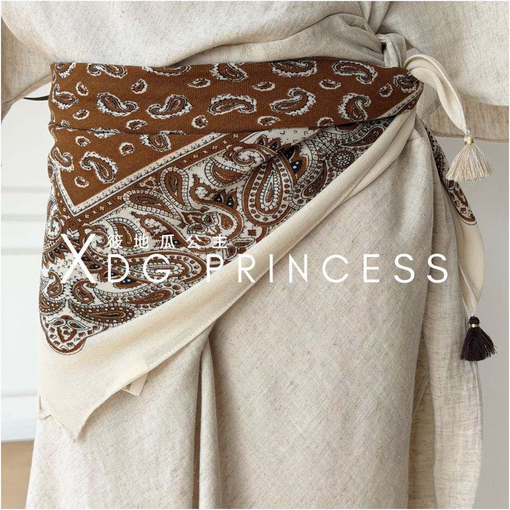 ASAYA7377 – Artisan Tassel Waist Scarf 🤎✨