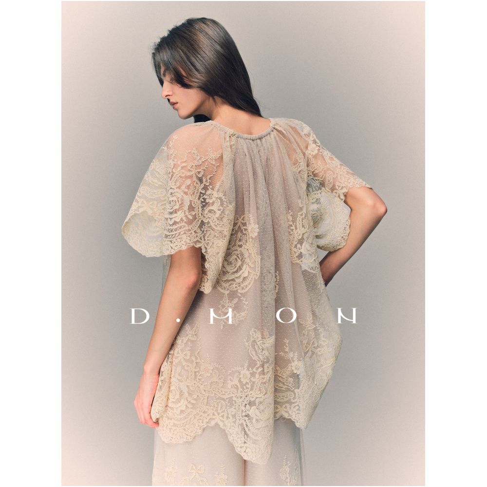 DMON Holiday Romance Exquisitely Crafted Embroidered ZIMM Romantic Lace Vacation Set image 3