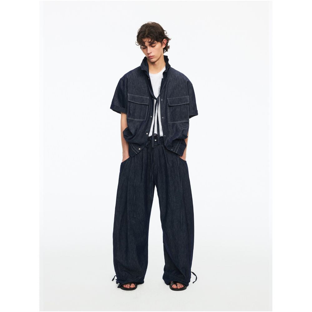 ASAYA7457 – Washed Linen Utility Set 🌊🖤