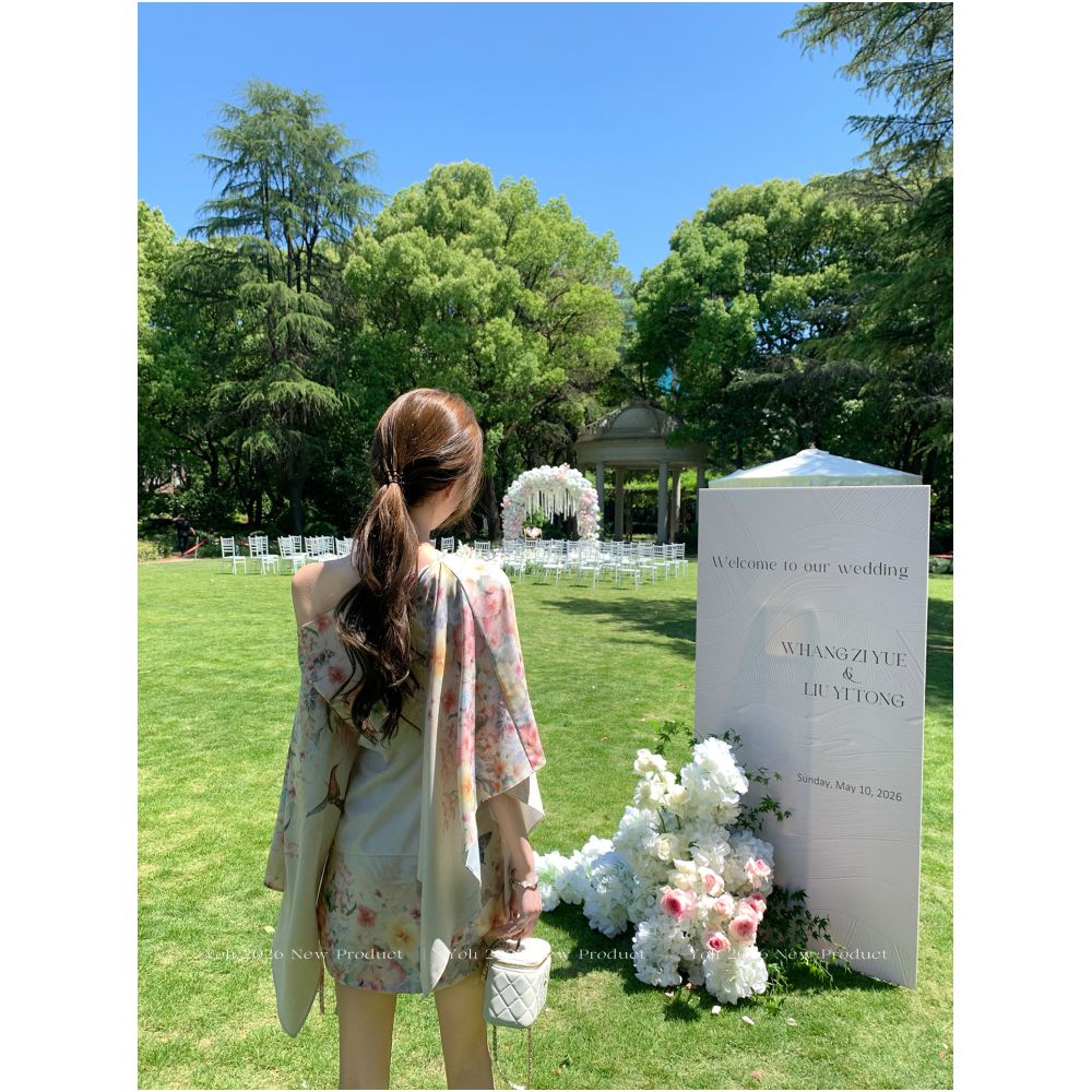 YOLI Zhang Youli s Midsummer Garden Floral Fashion Suit for Women High End Loose Versatile and Paired with a Shawl and Short Skirt image 1