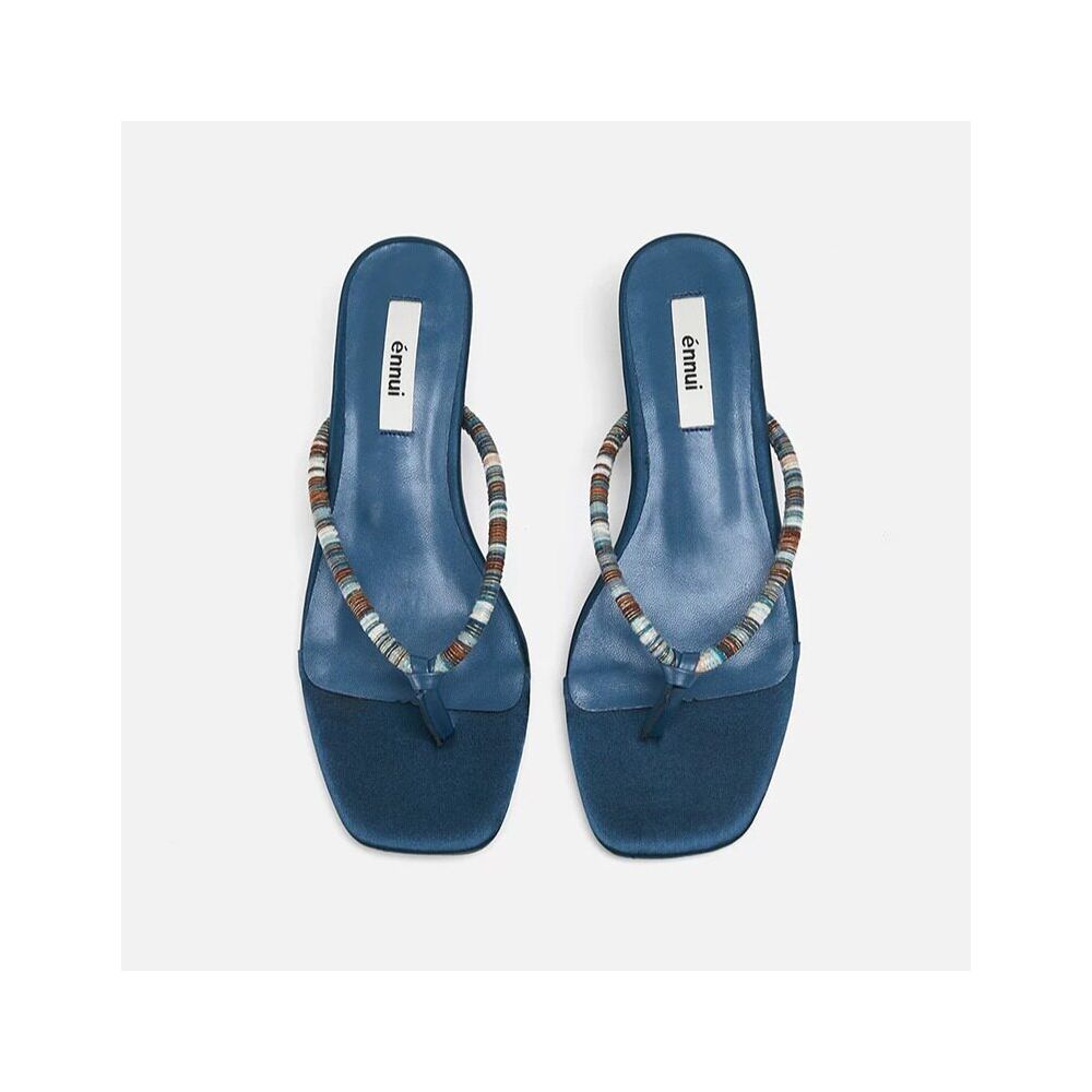 ASAYA7566 – Bohemian Loop Kitten Heels 🌈✨