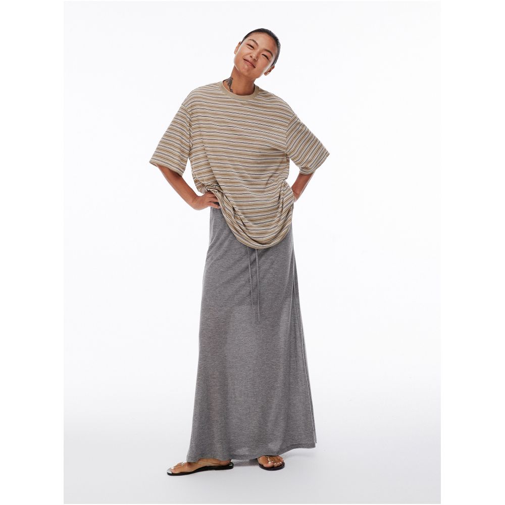 MOLYCHO Breathe Freely Lightweight Tencel Sheer Skirt for Women Elastic Waist Skirt image 4