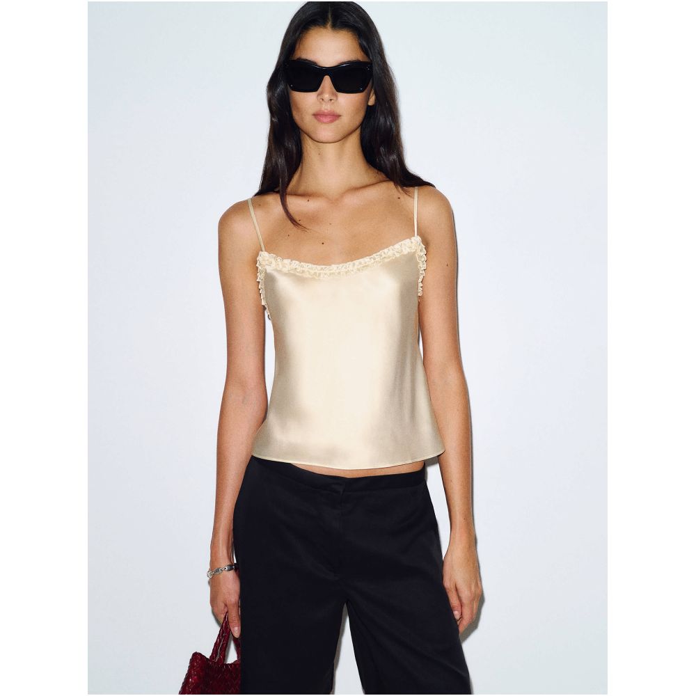 reform n Inner layer 22 momme 100 mulberry silk camisole women s 2026 summer outer layer silk sleeveless top image 0