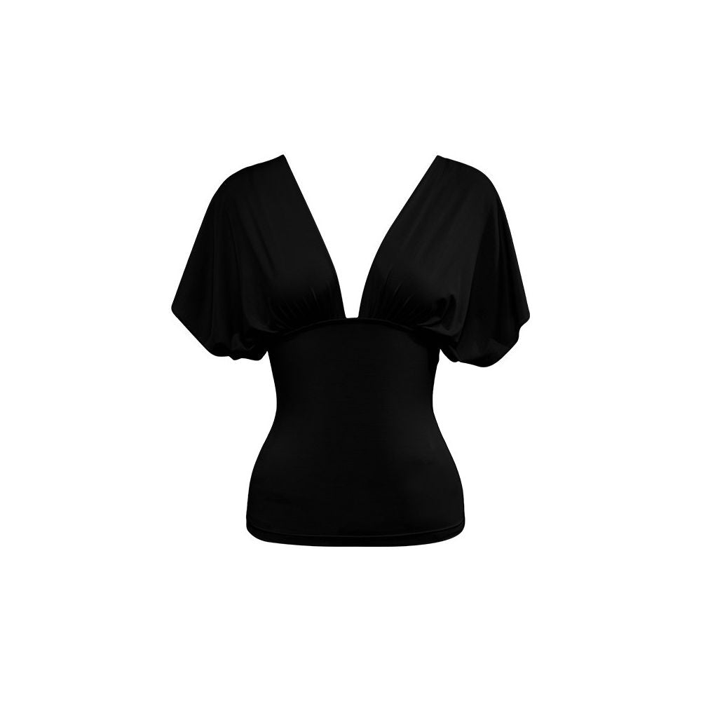 ASAYA7615 – Soft Muse Deep V Top 🩵✨