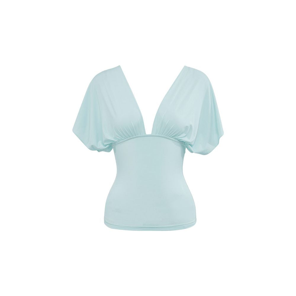 ASAYA7615 – Soft Muse Deep V Top 🩵✨