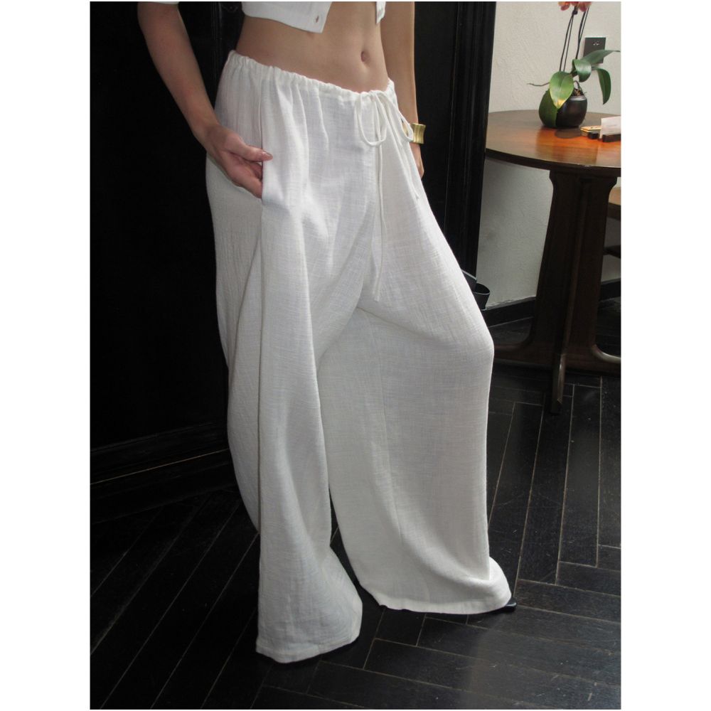 ASAYA7630 – Cloud Ease Wide-Leg Pants 🤍✨