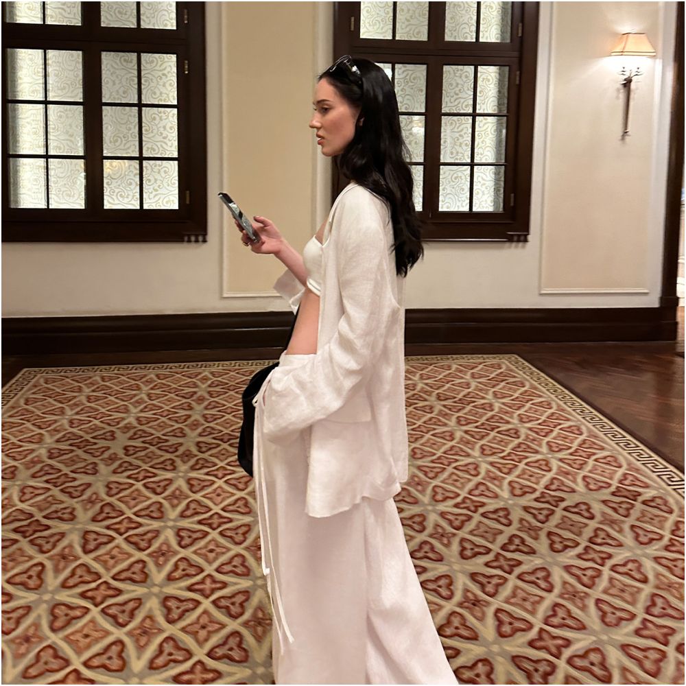 ASAYA7638 – Ivory Riviera Linen Set 🤍✨