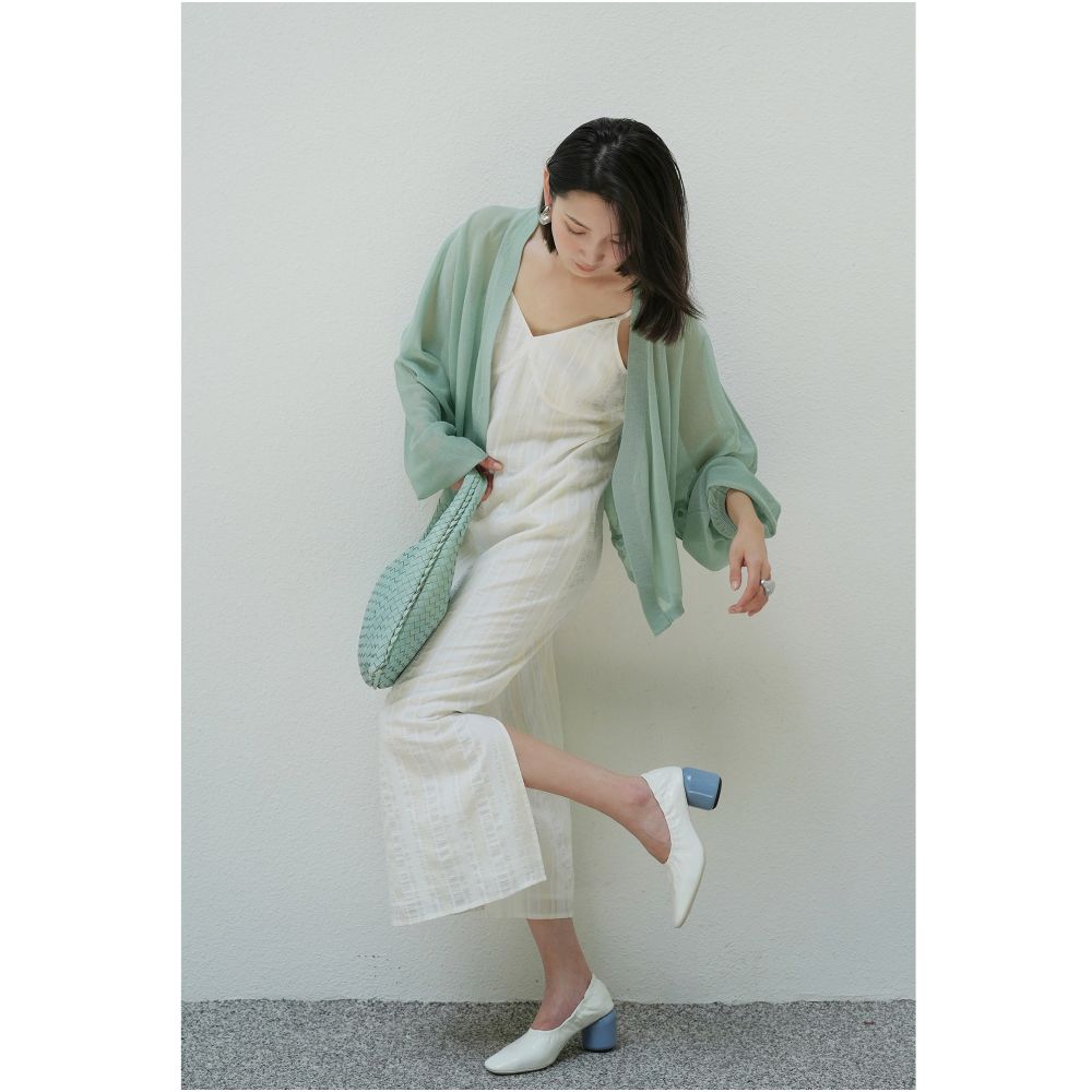 Clearance Sale 40 Off No Returns or Exchanges for Non Quality Issues Tencel Striped Shirt and Camisole Dress Set image 4