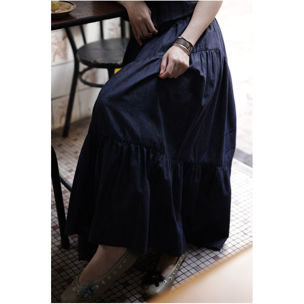 ASAYA7754 – Midnight Denim Romance Set 🌙🖤