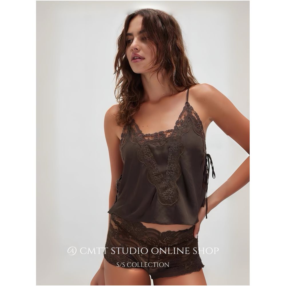 ASAYA7801 – Mint Élan Lace Camisole 🌿✨