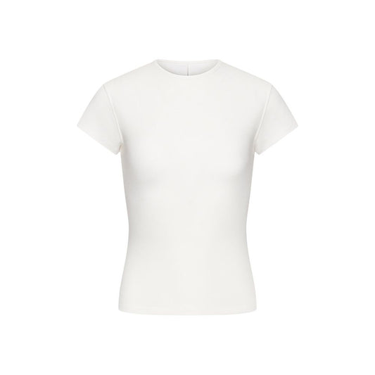 ASAYA7805 – Silky Wool Fitted Tee ✨🤎