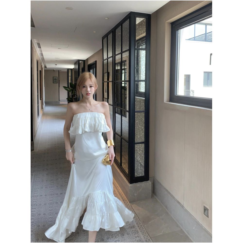 ASAYA7821 – Ivory Ruffle Romance Maxi Dress 🤍✨