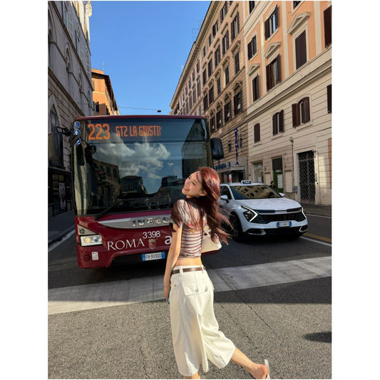 ASAYA7840 – Roma Ivory Culotte Pants 🤍