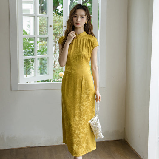 ASAYA4646 – Jade Bloom Cheongsam Elegance 💚🌼