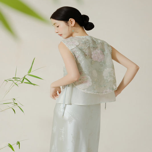 ASAYA4621 – Misty Blossom Embroidered Set 🌿