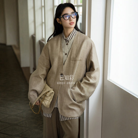 ASAYA4619 – Classic Beige Oversized Set 🤎✨