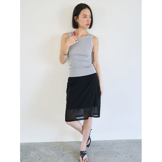 ASAYA4591 – Polka Charm Midi Skirt ❤️⚪