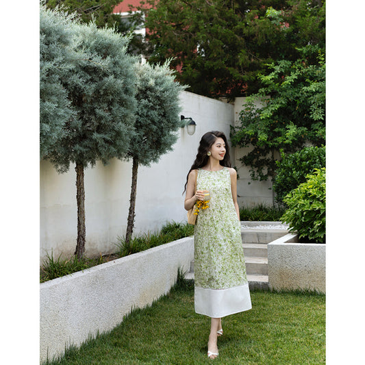 ASAYA4652 – Garden Bloom Cotton Dress 🌿🤍