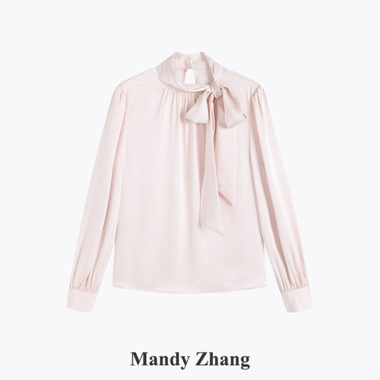 ASAYA4493 - Romantic Bow-Tie Blouse 🎀🌸