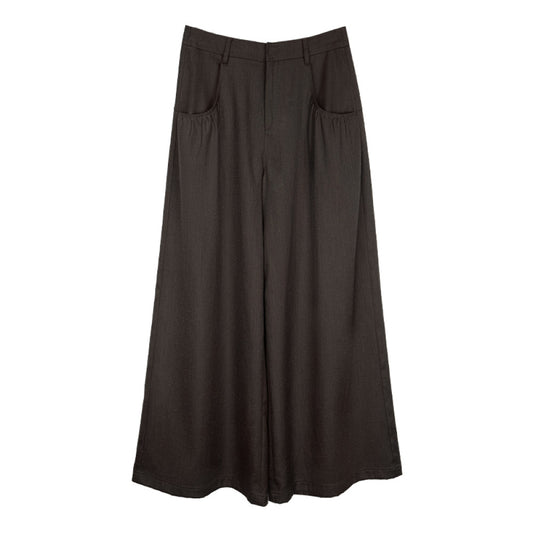 ASAYA4450 - Draped Pleat-Waist Wide-Leg Pants ☁️👖
