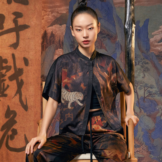 ASAYA4361 - Tang Tiger Sheer Jacket 虎之纹 ✨🐅