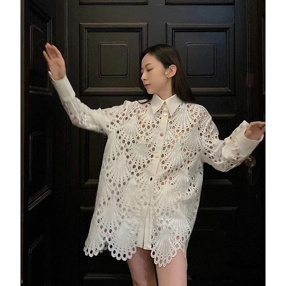 ASAYA4241 ✨ 𝐄𝐥𝐞𝐠𝐚𝐧𝐭 𝐑𝐞𝐭𝐫𝐨 𝐇𝐨𝐥𝐥𝐨𝐰 𝐋𝐚𝐜𝐞 𝐒𝐡𝐢𝐫𝐭