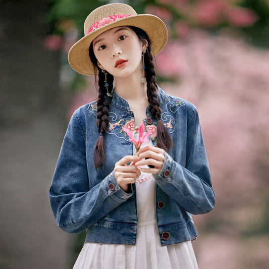 𝗔𝗦𝗔𝗬𝗔𝟰𝟭𝟵𝟱 🌸💙✨𝗗𝗲𝗻𝗶𝗺 𝗕𝗹𝗼𝘀𝘀𝗼𝗺 𝗘𝗺𝗯𝗿𝗼𝗶𝗱𝗲𝗿𝗲𝗱 𝗝𝗮𝗰𝗸𝗲𝘁 🧵🌿