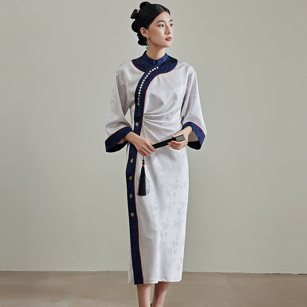 Moyu Original 2025 Spring New Ethnic Style Design with Wrinkle Improvement Cheongsam New Chinese Style Slimming Dress image 11