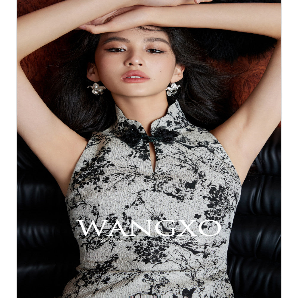 Wangxo Winter Plum Jacquard Fabric Customized 3D Relief Texture New Chinese Style Cheongsam image 5